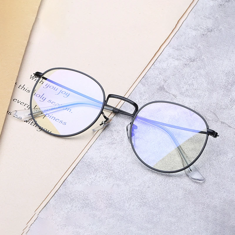 

Computer Anti Blue Glasses Blue Light Blocking Glasses Optical Spectacle Blocking Gaming Filter Small Round Glasses