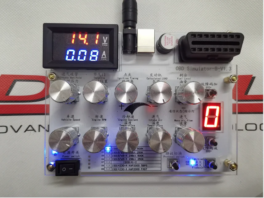 

Car ECU Simulator/OBD Simulator/J1939/OBD II/ELM327 Development Test/CAN