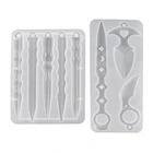 DIY брелок силиконовая форма ремесла украшения кулон Инструмент Кристалл эпоксидная смола, форма