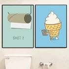 Алмазная вышивка сделай сам, интересный дизайн в туалете, рулон мультяшного мороженого, бумажная вышивка крестиком, алмазная живопись, украшение комнаты