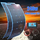 Солнечная панель солнечная батарея 12 В зарядное устройство комплект 300 Вт 200 Вт Гибкая солнечная система водонепроницаемая для автомобиля RV лодка дом на колесах Кемпинг 110 В220 В 1000 Вт