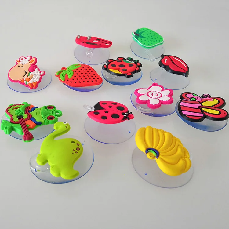 Избегайте ударов душевая посуда крючок ПВХ гибкий клей мультфильм животное для