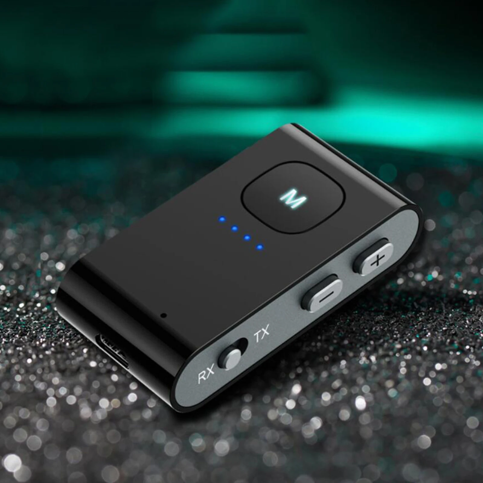 

Bluetooth 5,0 аудио адаптер передатчик приемник с 3,5 мм Aux, беспроводной 200 мАч портативный для наушников дома