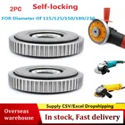 2 шт. M14 нить угловая шлифовальная машина патрон инструменты 115 мм125 мм угловый шлифовальник внутренней и внешней гайка фланца набор угловая шлифовальная машина фиксирующая пластина Зажимной патрон