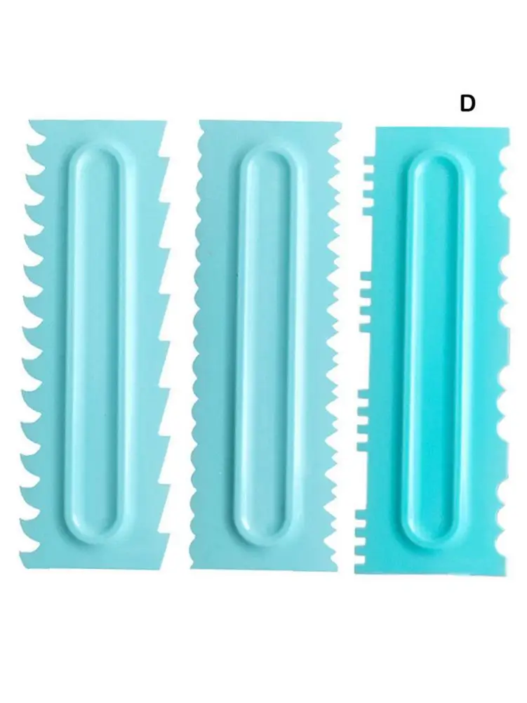 3 шт. скребок для торта с неровными зубьями расческа украшения своими руками