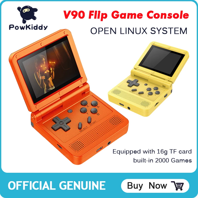 

Портативная игровая консоль V90, 3-дюймовый экран HD IPS, с TF-картой 16 ГБ, портативная игровая мини-консоль в ретро стиле