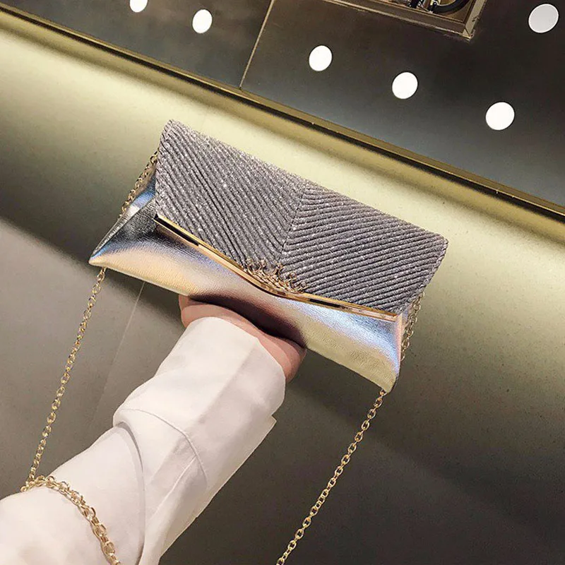 

Новинка, сумка-клатч для женщин, серебро 2020 пробы, вечерние сумки-конверты для вечеринки, сумка на плечо с цепочкой, модная сумка-мессенджер ...