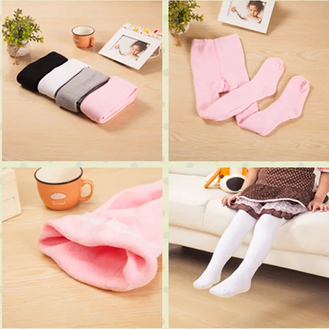 2021 зимние Утепленные махровые колготки для девочек детские чулки Танцевальные