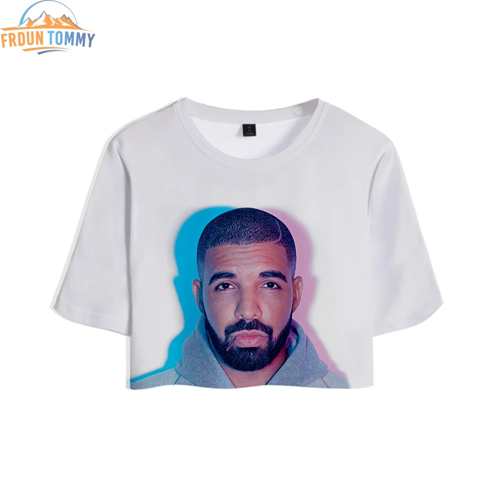 2019 новый стиль Drake 3D печать летняя сексуальная одежда укороченные топы Женская