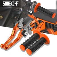 motocross non slip hand grips handlebar and dirt bike brake clutch levers for 500excf 500 excf 500exc f 500 exc f 2012 2013