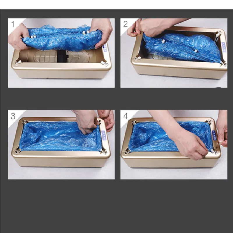 

Automatic Disposable Shoe Cover Waterproof Overshoes Dispenser Portable Hand-Free Machine for Home Office Supermarket Factory