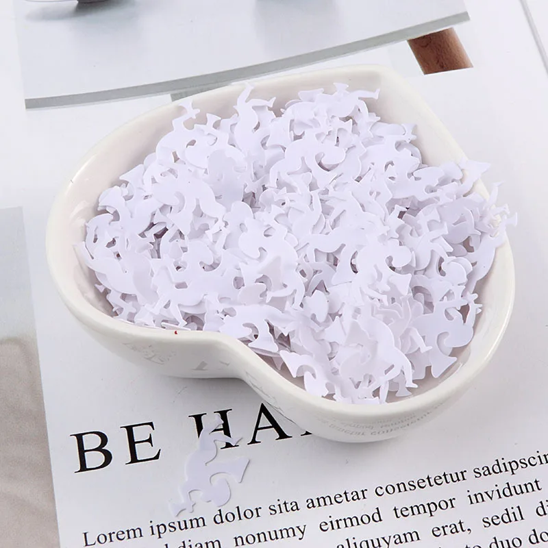 Пайетки из ПВХ золотистые, белые, с ангелом, 10 х18 мм, 10 дюймов, плоские пайетки для рукоделия, для шитья, Пасхи, Детские аксессуары для рукодел... (art.: 3920bda7472dc) - 3920bda7472dc
