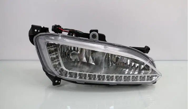 Для Hyundai Santa Fe IX45 2013 2014 2015 светодиодные дневные ходовые огни светильник