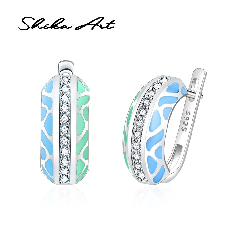 Женский комплект украшений SHIKA ART кольцо и сережки из стерлингового серебра 925