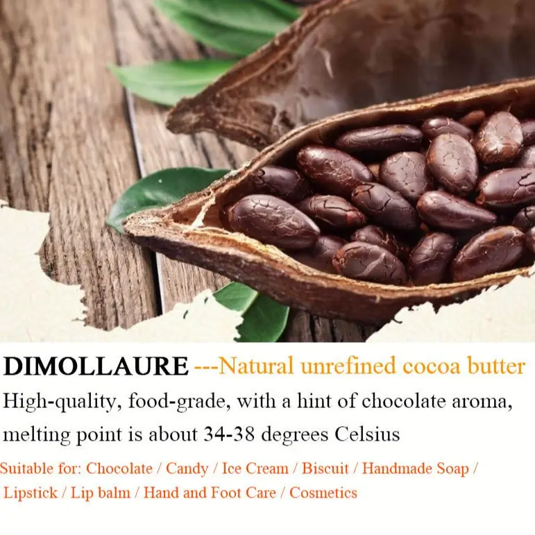 Нерафинированное какао-масло Dimollaure 50 г чистое масло пищевого класса натуральное