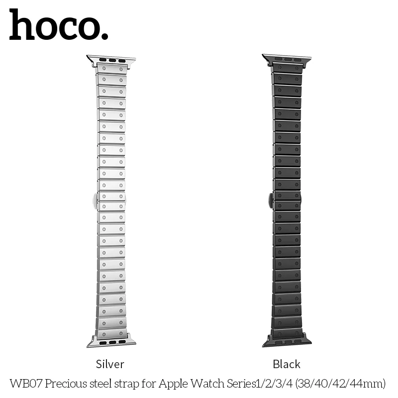 HOCO 22 мм браслет стальной ремешок для iwatch 4 полосы 44 мм 42 мм 38 мм аксессуары для часов Correa для Pulseira Apple Watch Series 5 4 3