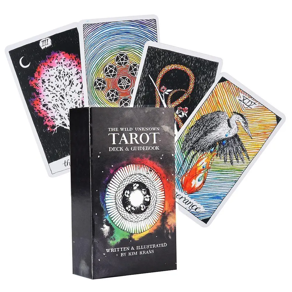

78 Cards/set New Wizards Tarot Card Deck Based Deck English Version Playing Game Toy Divination Fortune Casual Game For Beginner