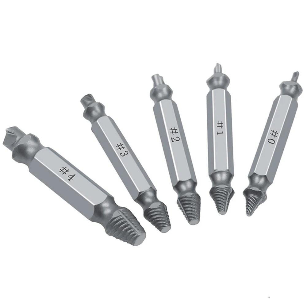 4/5/6 pcs Drill Bit Set Broken Head Screw Removal Tool Bolt Extractor Breaker Double Side Remover Stripping | Инструменты