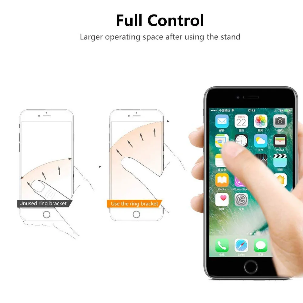 Автомобильный держатель с кольцом для Samsung Galaxy Note 10 9 поворотом на 360 градусов