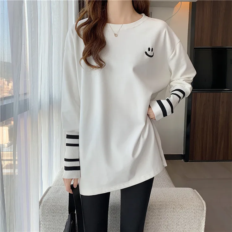 

Ay8252 2020 spring summer autumn new women fashion casual woman t-shirt lady beautiful nice Tops female long sleeve tops