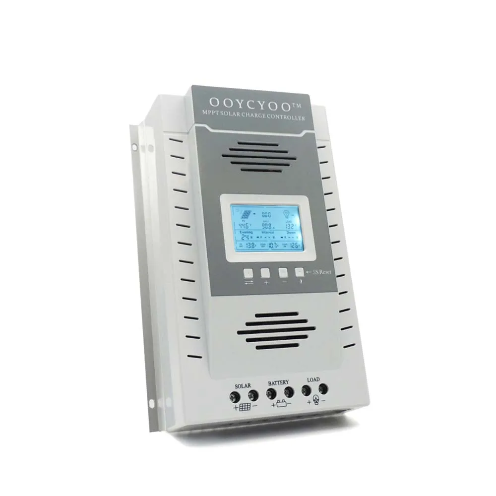 Контроллер заряда солнечной батареи MPPT 60 А 80 100 12 В 24 ЖК-дисплей и USB-выход 5 для