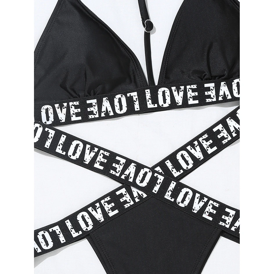 

2020 Sexy Bikini Women Swimsuit Black Thong Bikinis Set Swimming Suit for Women Swimwear Summer Bathing Suits Biquini Beach Wear