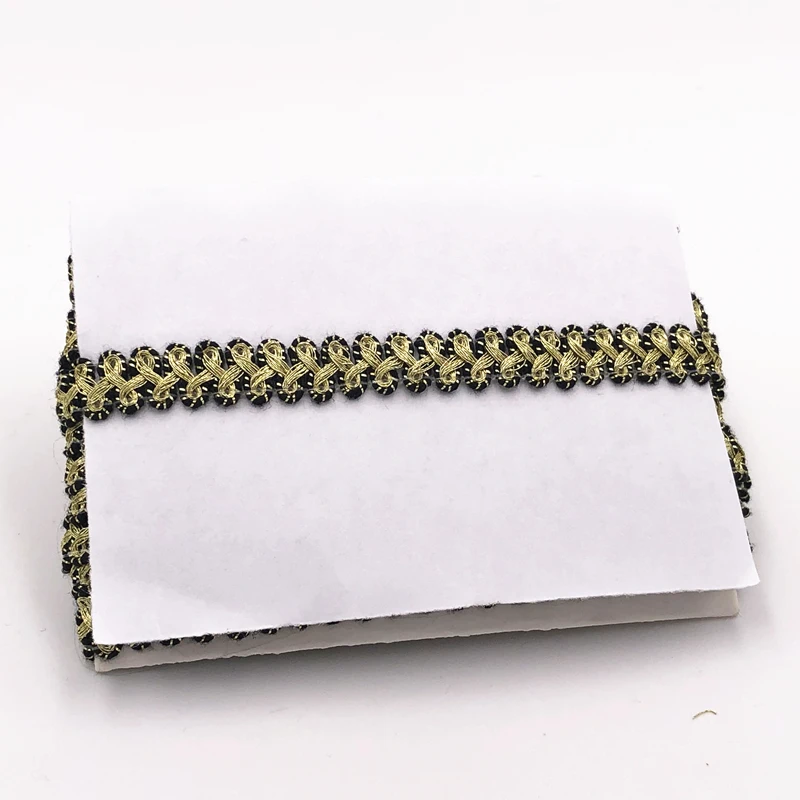 10 ярдов/лот Ширина 1 см золото/черный смешанный Цвет для маленьких девочек