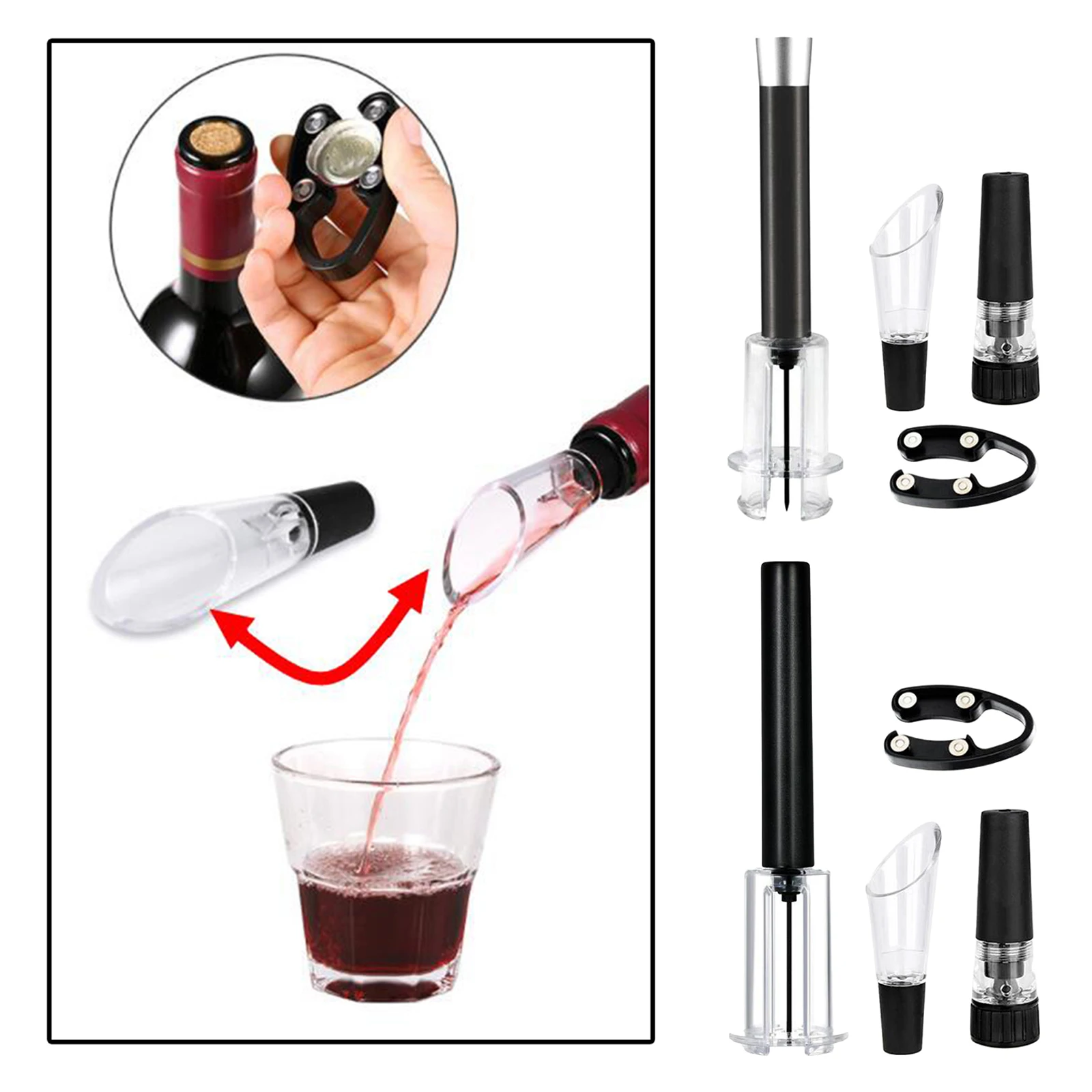 

Wine Bottle Opener Corkscrew Stainless Steel Pin for Home Kitchen Tool Gift