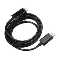 new 4k displayport 1 2 dp male to hdmi compatible female 1080p converter adapter cable for pc laptop black audio connector cable