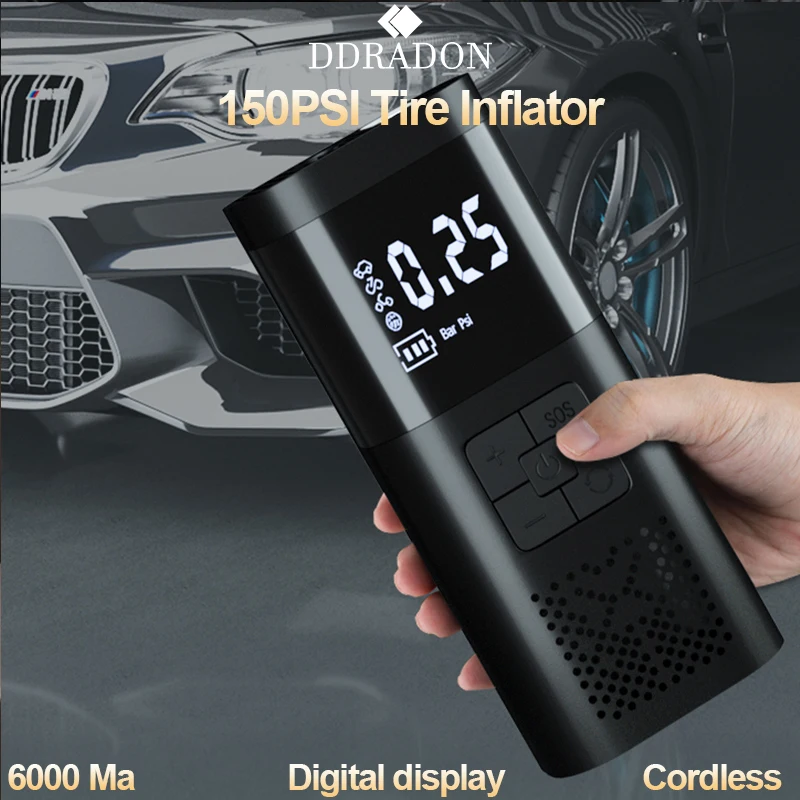 Аккумуляторный портативный компрессор мА 150psi Type-C | Автомобили и мотоциклы