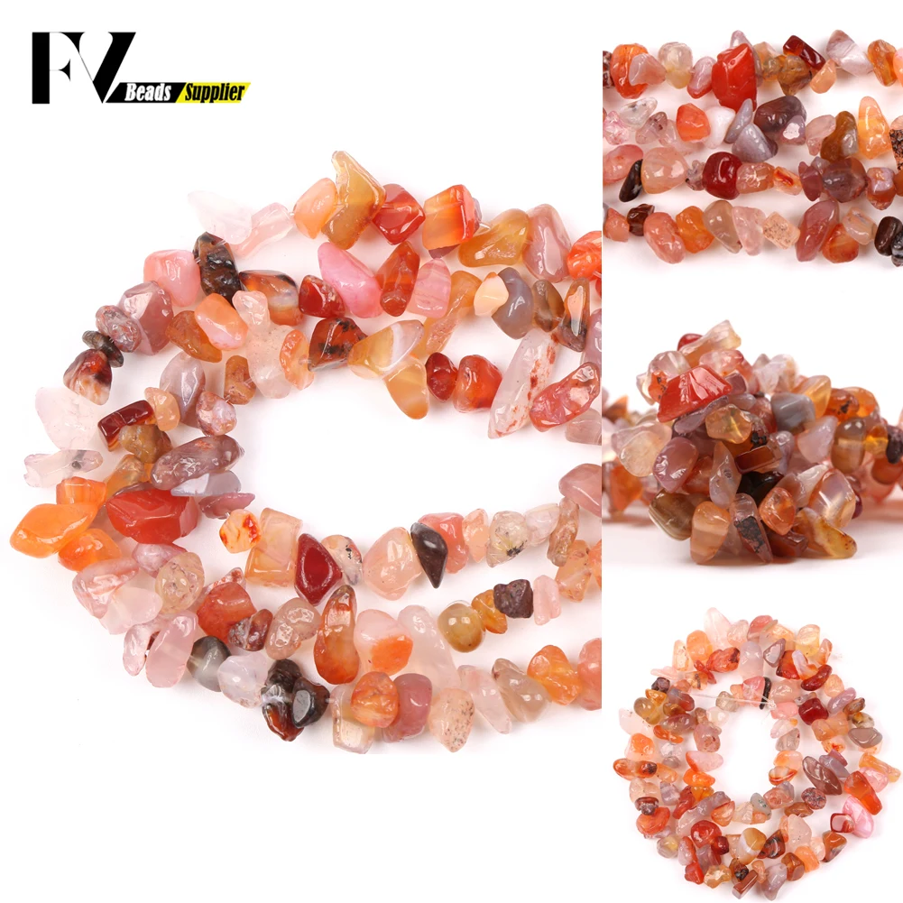

Natural Red Agates Stone 5-8mm Irregular Carnelian Chip Beads For Jewelry Making Diy Bracelets Necklace Bracelets Needlwork 15"