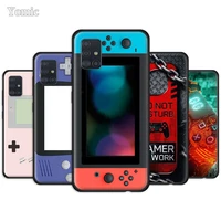 black cover for samsung galaxy a51 a50 a71 a70 a10 a20 e a30 s a31 a40 a41 a01 cases game console switch remote control handle