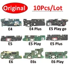 10 шт.лот, оригинальный разъем USB для зарядки, док-разъем, зарядная плата, гибкий кабель для Moto E3 E4 E4T E5 E6 Plus Play Go E6s
