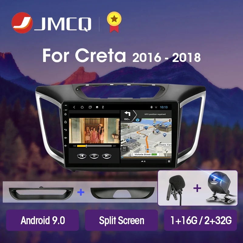 Автомагнитола JMCQ T3L для hyundai Creta ix25 2016-2018 мультимедийный видеопроигрыватель с
