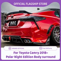 car front bumper lip separator body kit spoiler separator front suitable for toyota camry 2018 side skirts sports wide body