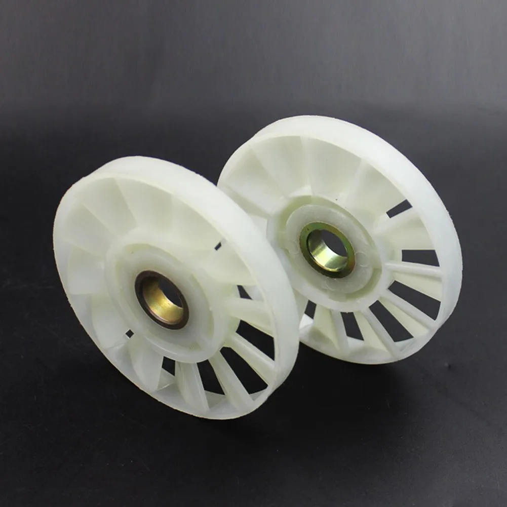 

White Rotor Fan Blade For Trimming Machine Shaft Hole 13.4mm Thickness 10mm