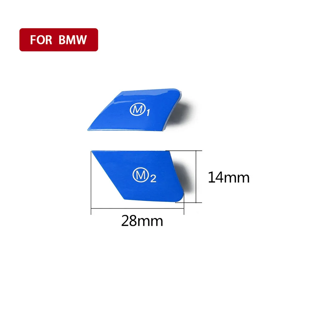 

Пластиковые сменные кнопки для BMW 2 * 2X Mode 2pc Blue M Type M1 и M2