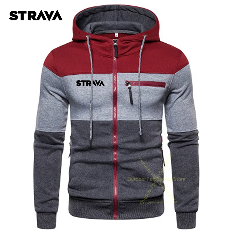

Куртка Strava Мужская велосипедная, Спортивная ветрозащитная верхняя одежда с капюшоном, Повседневная стрейчевая одежда для велоспорта, зима