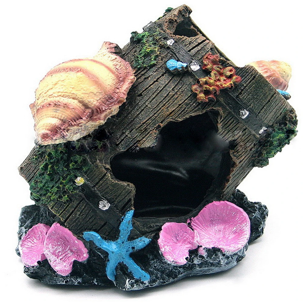 12.5x8x10cm Украшение для аквариума, полый динозавр, смола, Череп, аквариум, кость, орнамент, пейзаж, пасхальный камень, разбитая бочка, руины пирата, Boate - Цвет: 12.5x8x10cm