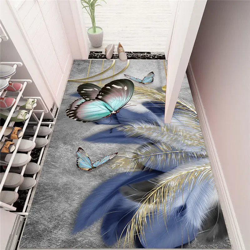 

European Anti-slip Carpet Indoor Printed Decoration Area Rugs Living Room Bedroom Bedside Bay Window Floor Decor Mat style1