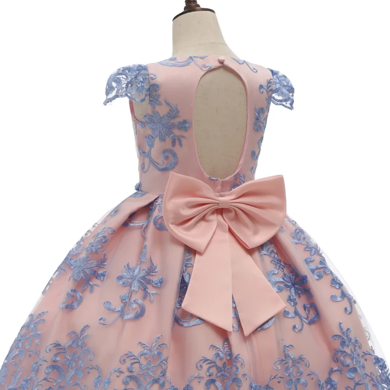 

OHMETOY Girls Dress Elegant Princess Children Party Dress Wedding Gown Kids Dresses for Girls Birthday Party Dress Vestido Wear