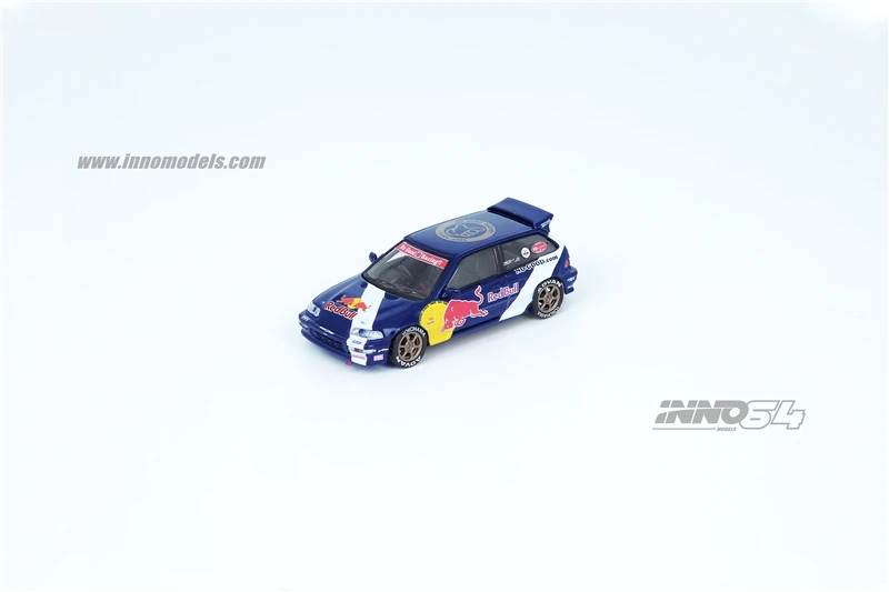 INNO MODEL JDM 1:64 HONDA CIVIC EF9 NO GOOD гоночный Inno64 модель автомобиля|Наземный транспорт| |