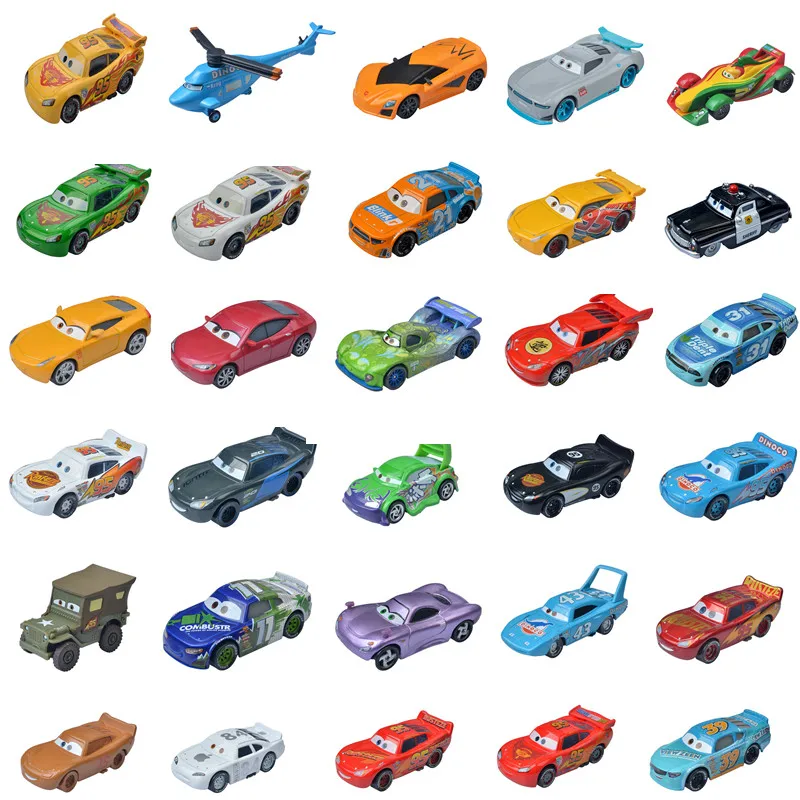 

Disney Pixar Cars 2 3 Lightning McQueen Jackson Storm Doc Hudson Mater 1:55 Diecast Metal Alloy Model Car Boy Birthday Gift Toys