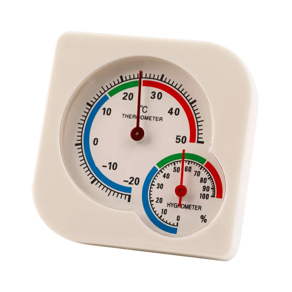 

Classic WS-A7 Indoor Outdoor MIni Wet Hygrometer Humidity Thermometer Temperature Meter Mechanical Thermometer White