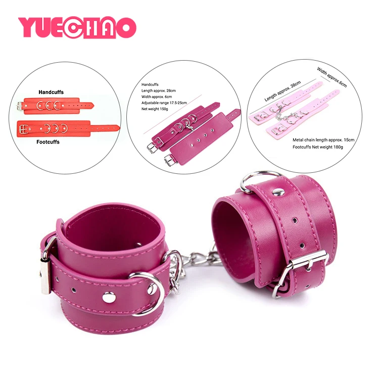 Искусственная кожа регулируемые наручники БДСМ бондаж ограничитель для рук