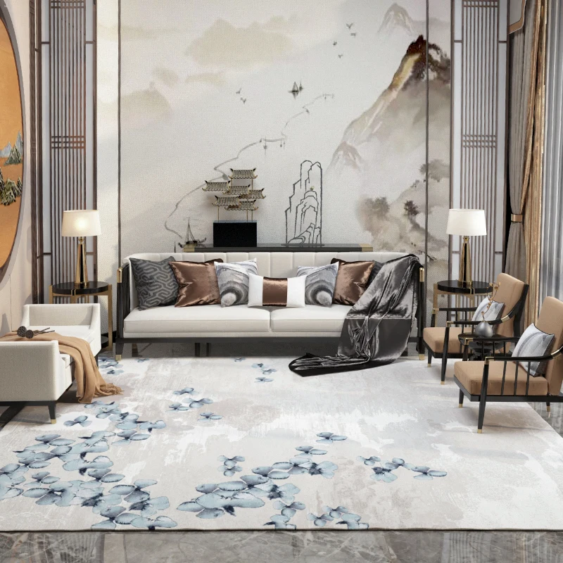 Цветочный ковер для спальни декоративный коврик офиса и кабинета обеденный