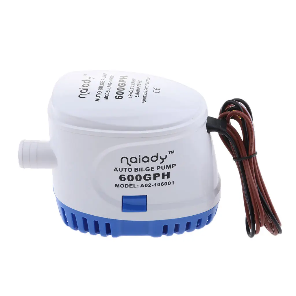 

12V 600GPH Automatic Submersible Yacht Bilge Water Pump Auto w/ Float Switch
