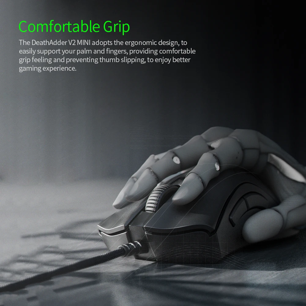 Проводная игровая мышь Razer DeathAdder V2 MINI 8500 точек/дюйм оптический сенсор PAW3359 Chroma RGB 6