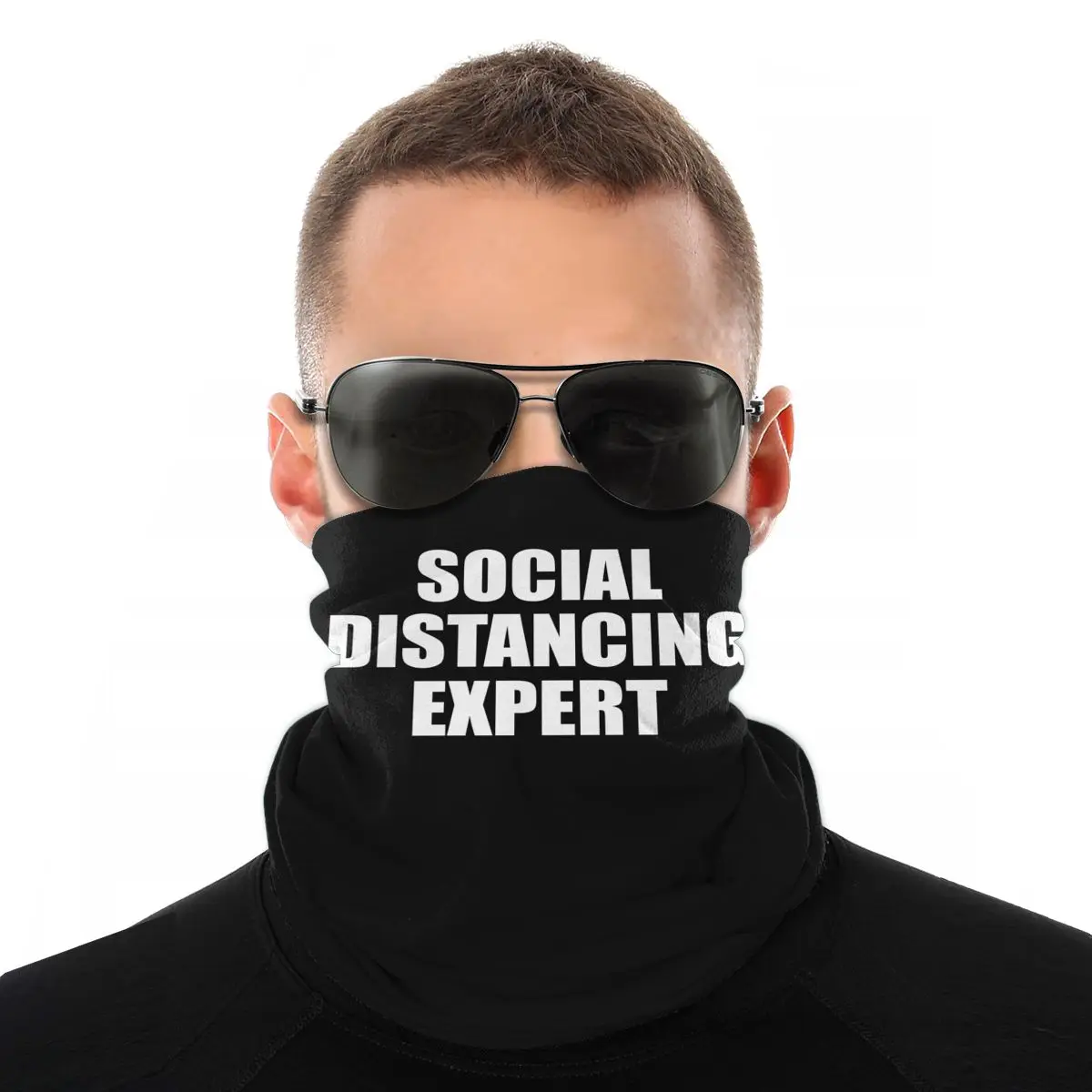 

Social Distancing Expert Introvert Magic Scarf Neck Face Mask Halloween mask Seamless Bandanas Protective Headwear Climbing