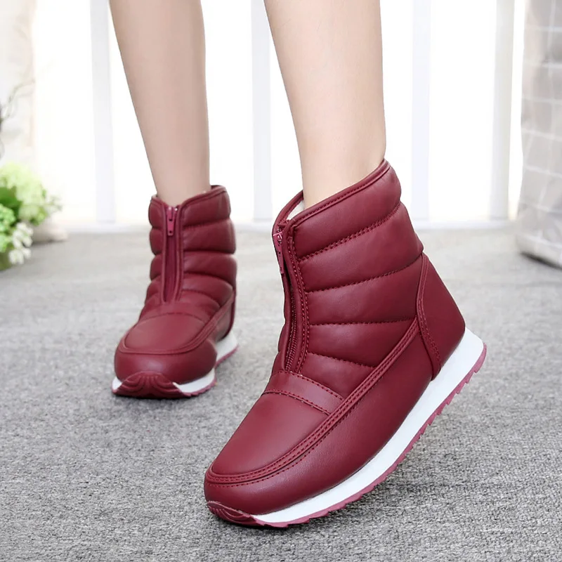 

2021 Winter Boots Women Waterproof Snow Shoes Women Shoes Winter Flat Casual Shoes Ankle Boots for Women Plus Size Couple Shoes